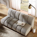 Granvia Taupe Boucle Sectional Sofa, 2-Seater Sofa